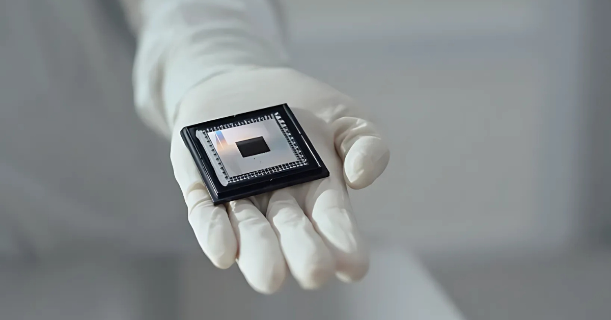 Google Quantum AI's "Willow" chip displayed in an undated handout image provided by Reuters.
Image Source: Reuters