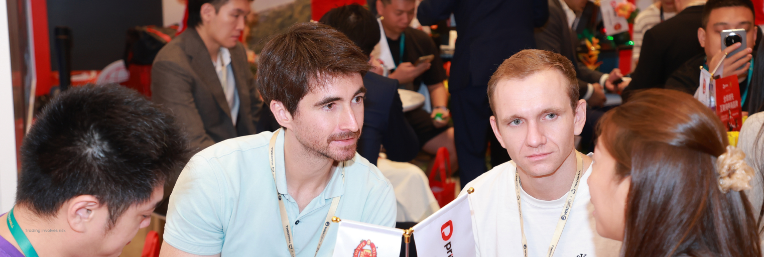 Visitors speak with D Prime representatives at WikiEXPO Hong Kong 2026.