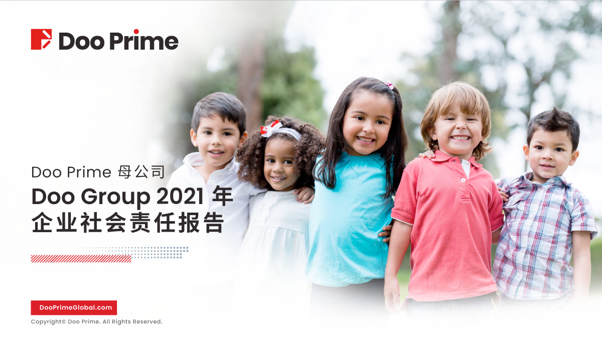 Five children is smiling , which shows Doo Prime parent company, Doo Group sponsors on charity and CSR