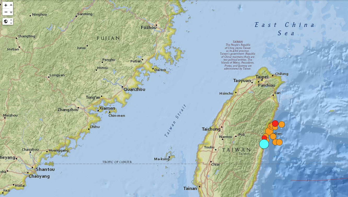 中国台湾遇 7.3 级强震，亚太股市低开 